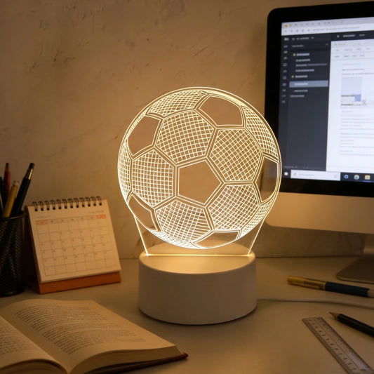 3D Football Night Light