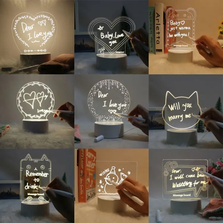 3D LED Message Board Light