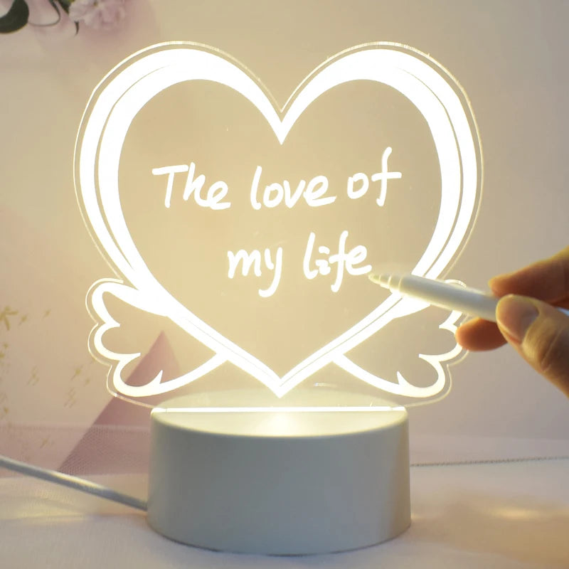 3D LED Message Board Light