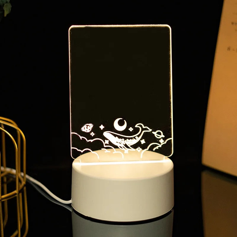 3D LED Message Board Light