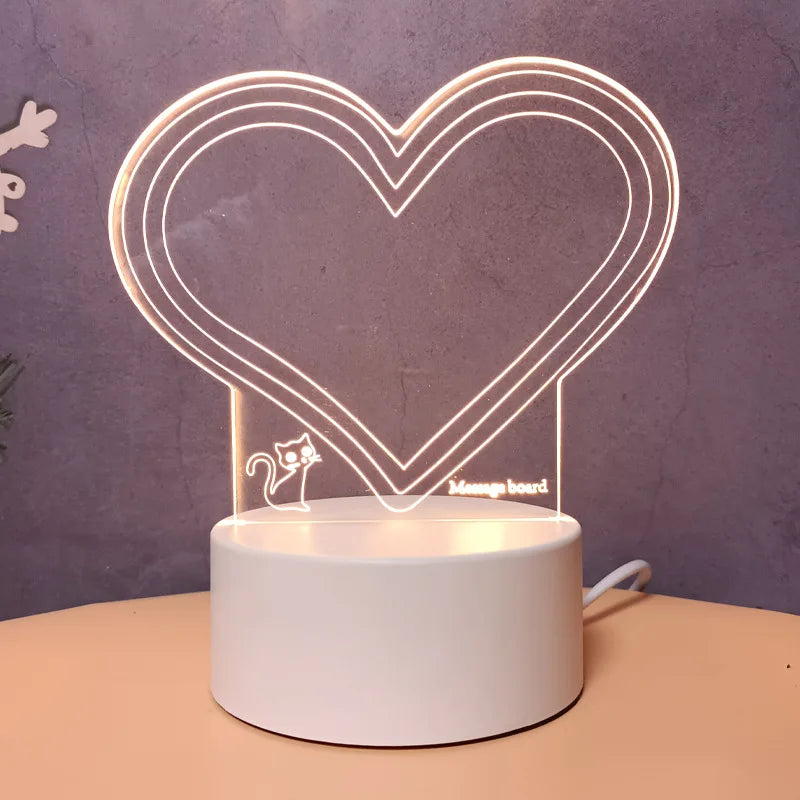 3D LED Message Board Light