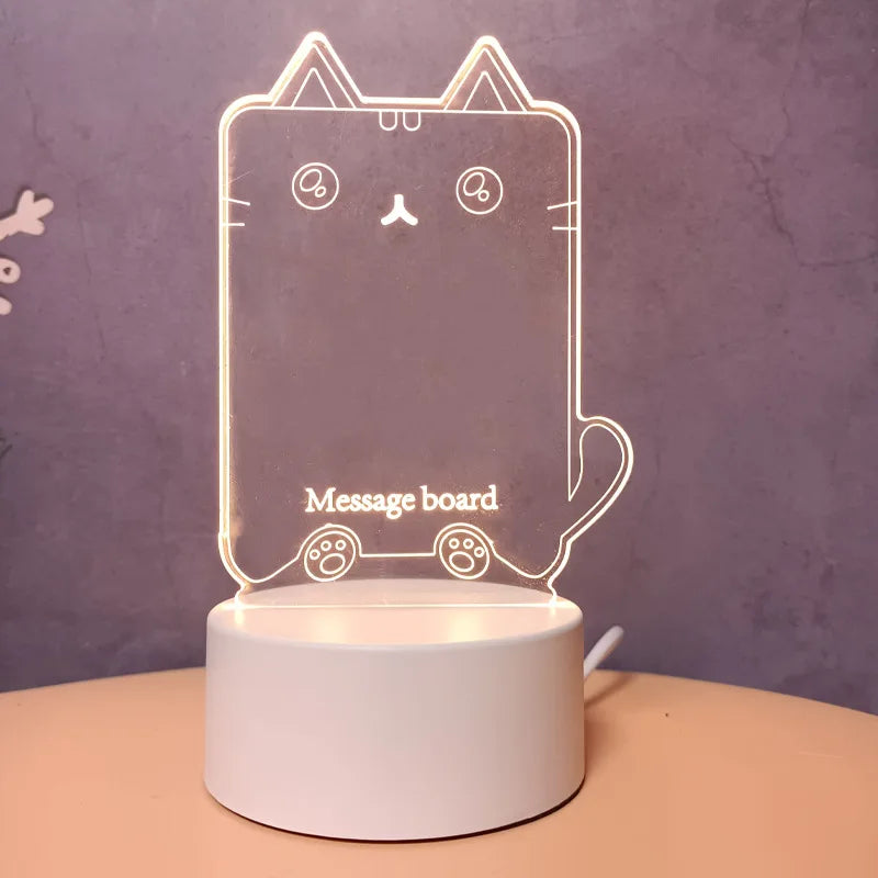 3D LED Message Board Light