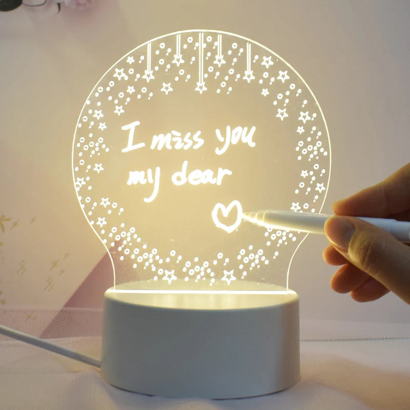3D LED Message Board Light