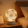 3D Football Night Light