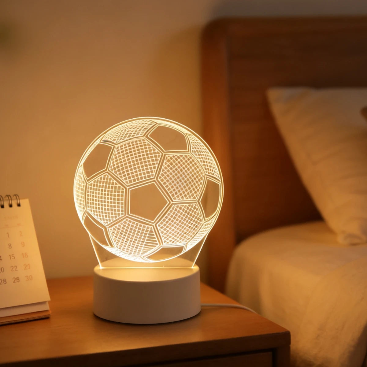 3D Football Night Light