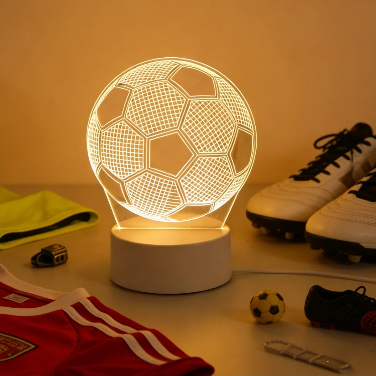 3D Football Night Light