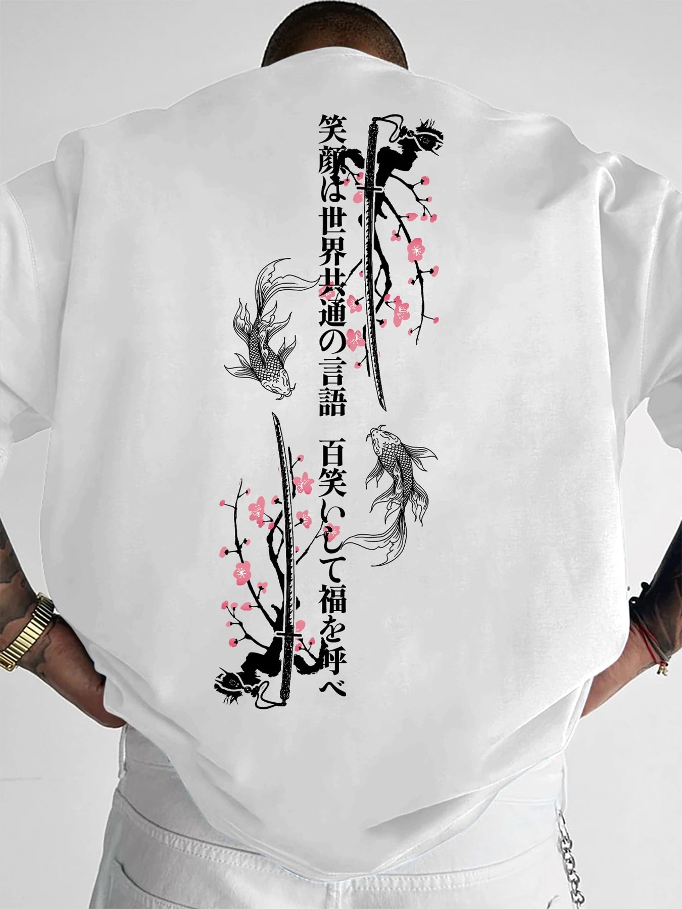 Japanese Cherry Blossom Carp T-shirt