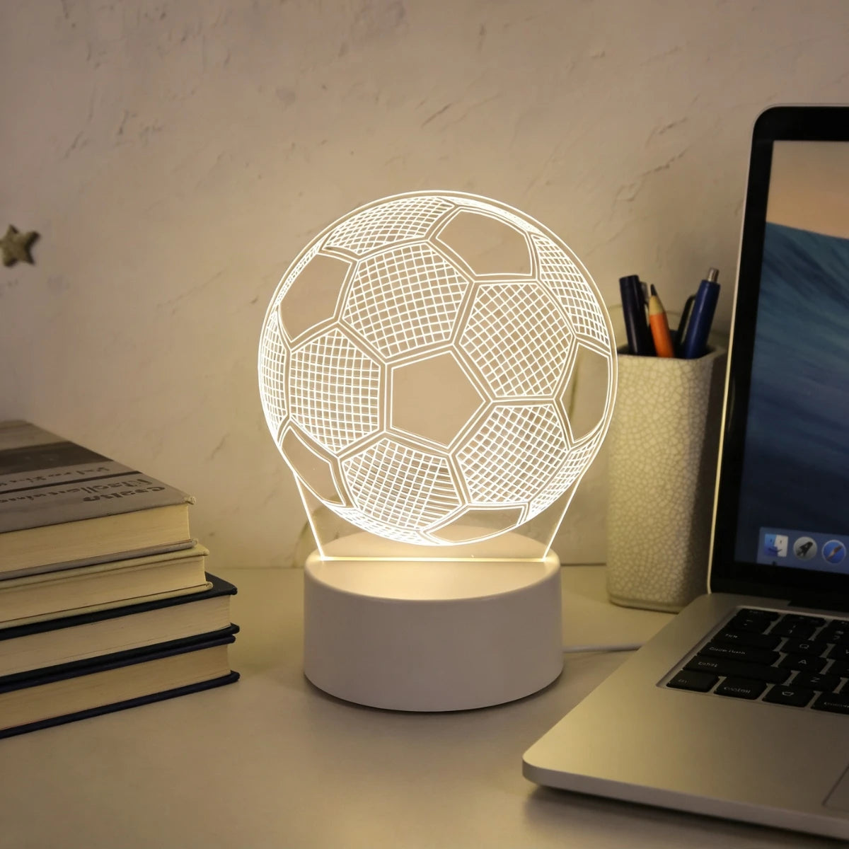 3D Football Night Light