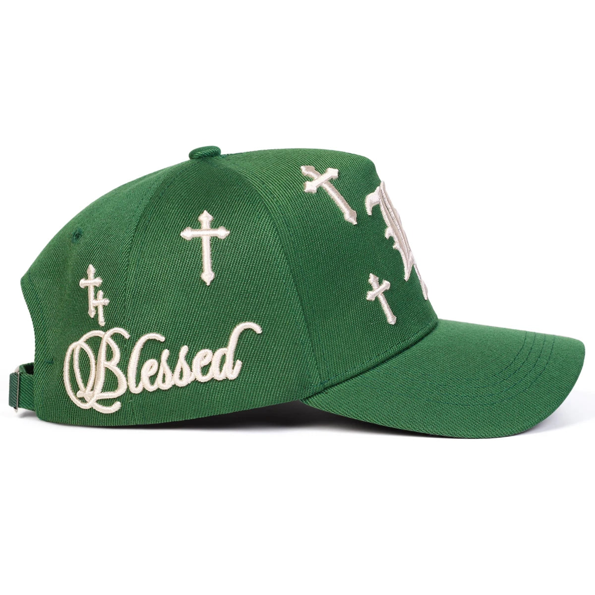 Gothic LA Cross Embroidery Baseball Cap