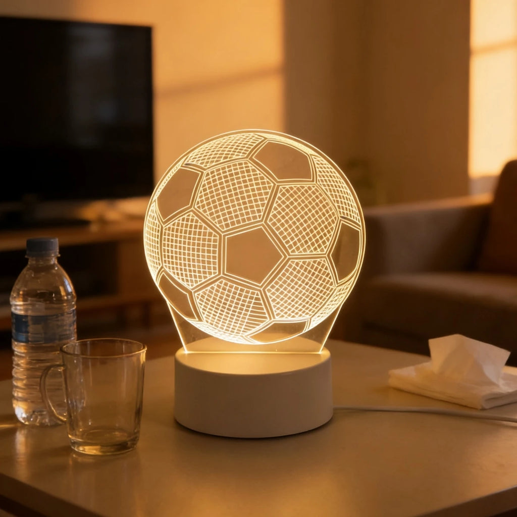 3D Football Night Light